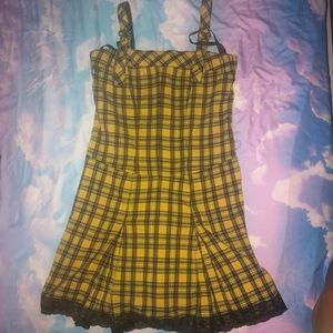 TRIPP NYC yellow plaid dress